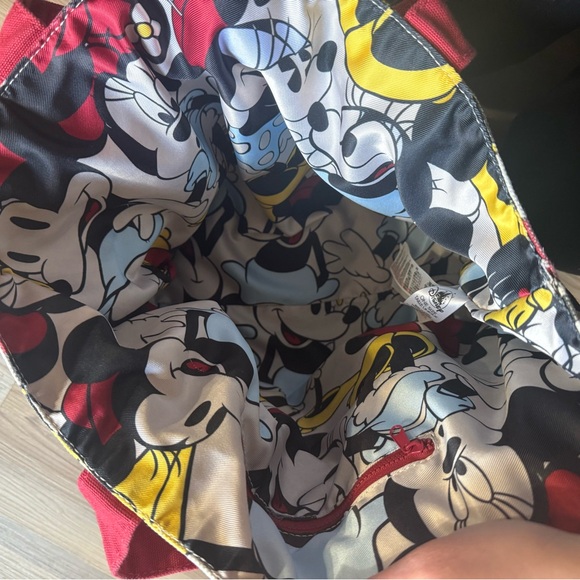Disney Mickey and Minnie Mouse Canvas Tote Bag - Picture 4 of 8